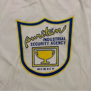 Vintage Manila Philippines Puritan Security T Shirt Large White